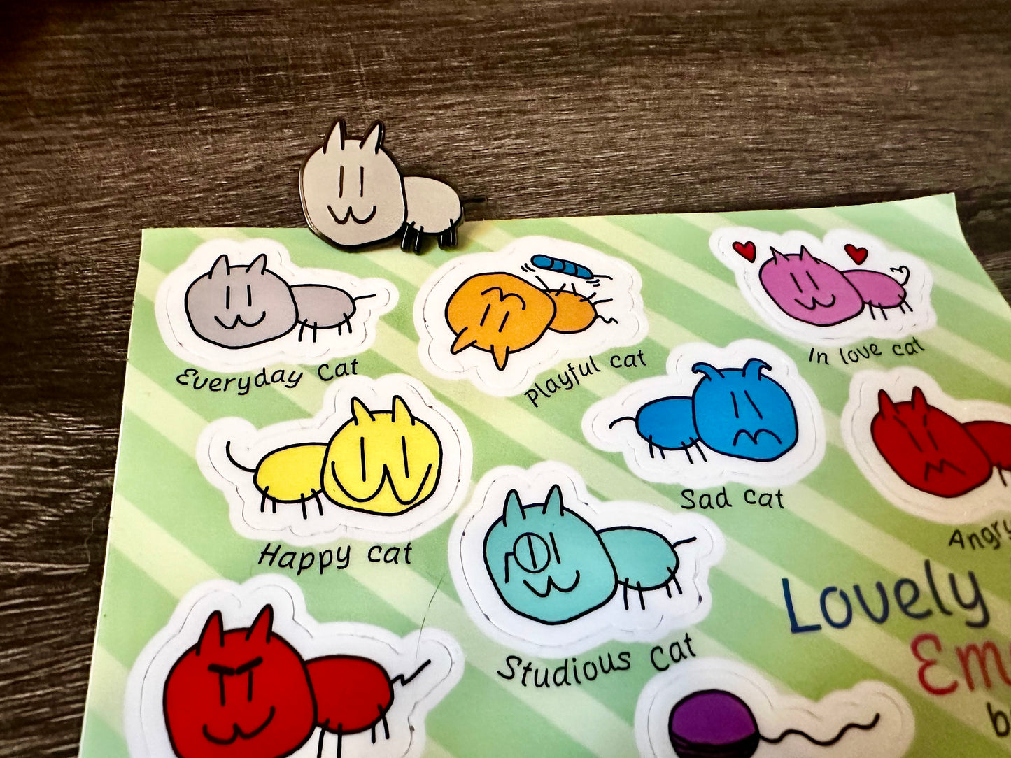 Everyday Cat Pin